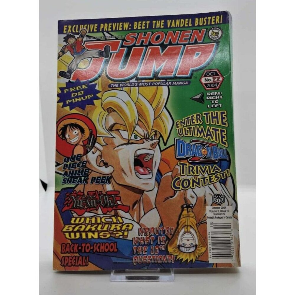 3 for 50$ Shonen Jump Manga October 2004 Vol. 2 Issue 10 No.22 Paperback Naruto
